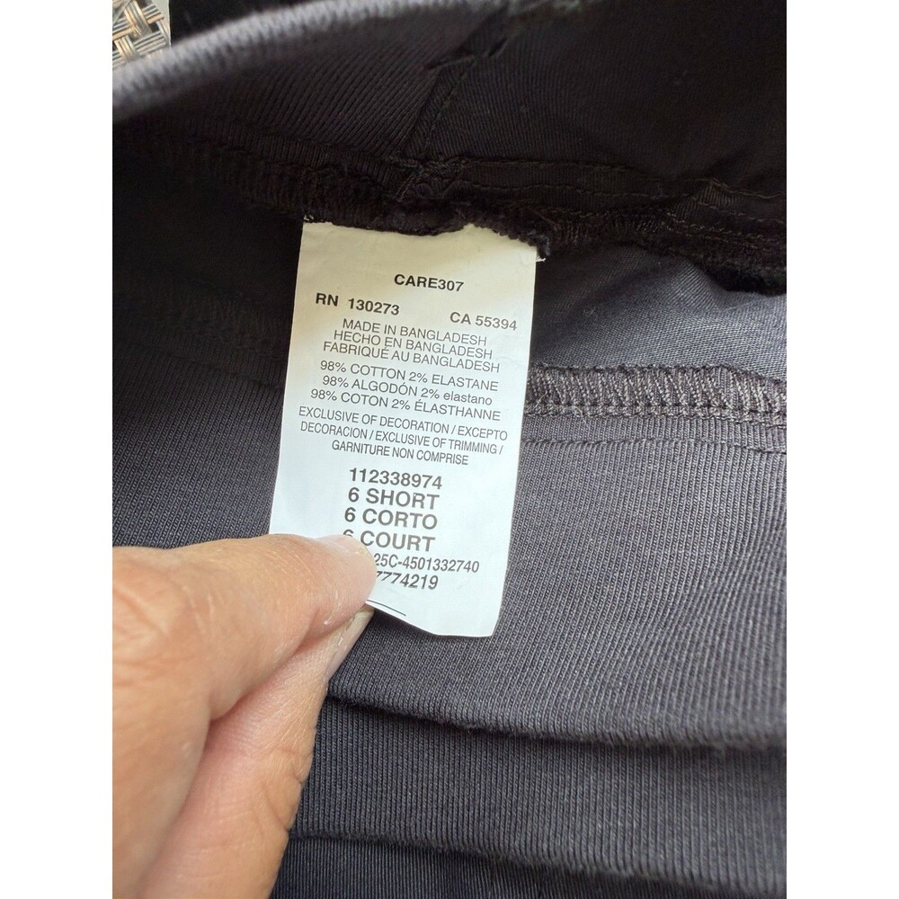 Lee Ultra Lux Comfort Utility Pants Womens 6 Short Black Cargo Straight NWT - Picture 13 of 13